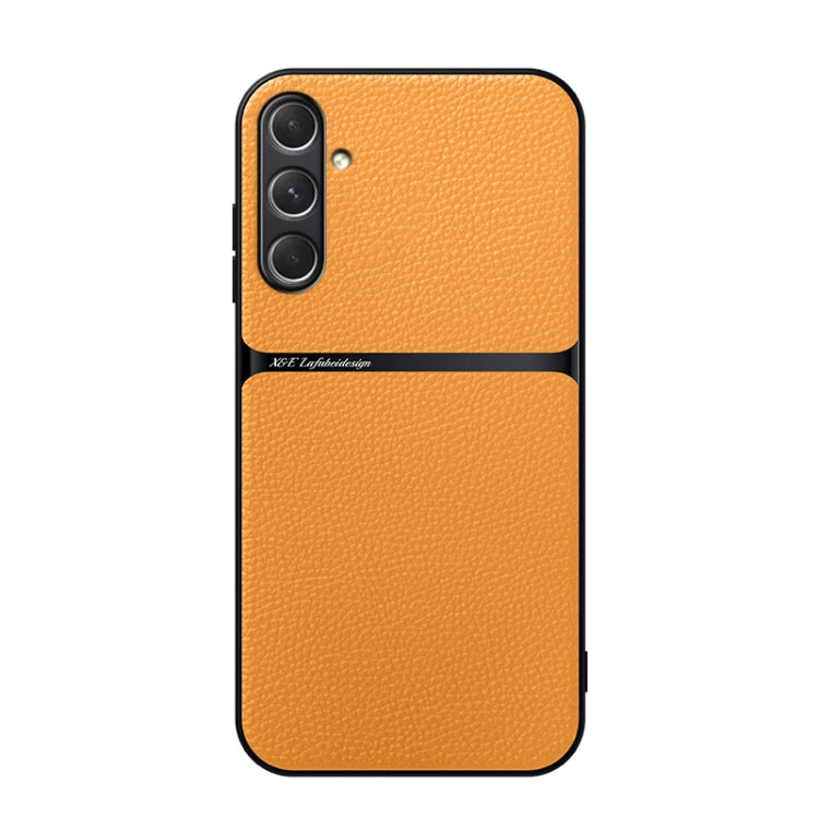 Litchi Leather Magnetic Full Coverage Shockproof Phone Case, For Samsung Galaxy S26+ 5G, For Samsung Galaxy S26 Ultra 5G, For Samsung Galaxy S26 5G, For Samsung Galaxy S25 Edge 5G, For Samsung Galaxy S25 5G, For Samsung Galaxy S25+ 5G                  ...