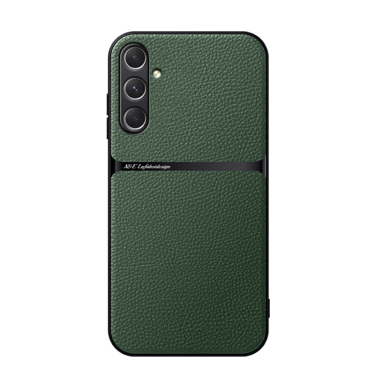 Litchi Leather Magnetic Full Coverage Shockproof Phone Case, For Samsung Galaxy S26+ 5G, For Samsung Galaxy S26 Ultra 5G, For Samsung Galaxy S26 5G, For Samsung Galaxy S25 Edge 5G, For Samsung Galaxy S25 5G, For Samsung Galaxy S25+ 5G                  ...