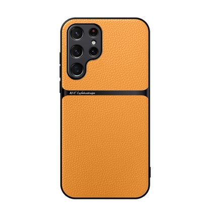 Litchi Leather Magnetic Full Coverage Shockproof Phone Case, For Samsung Galaxy S24 Ultra 5G, For Samsung Galaxy S24+ 5G, For Samsung Galaxy S24 5G, For Samsung Galaxy S23 FE 5G, For Samsung Galaxy S23 Ultra 5G, For Samsung Galaxy S23+ 5G              ...