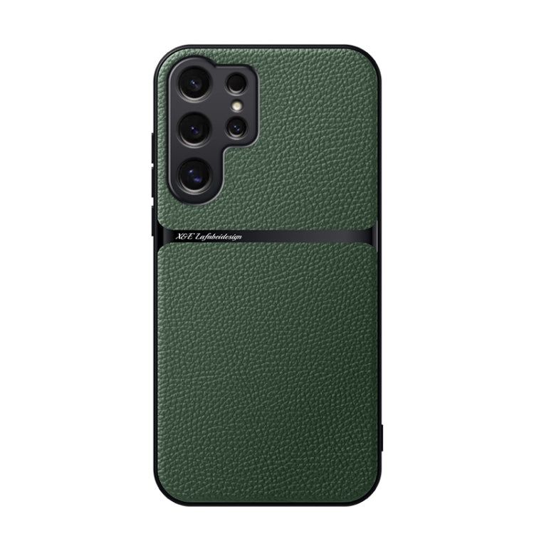 Litchi Leather Magnetic Full Coverage Shockproof Phone Case, For Samsung Galaxy S26+ 5G, For Samsung Galaxy S26 Ultra 5G, For Samsung Galaxy S26 5G, For Samsung Galaxy S25 Edge 5G, For Samsung Galaxy S25 5G, For Samsung Galaxy S25+ 5G                  ...