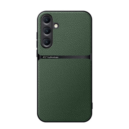 Litchi Leather Magnetic Full Coverage Shockproof Phone Case, For Samsung Galaxy S26+ 5G, For Samsung Galaxy S26 Ultra 5G, For Samsung Galaxy S26 5G, For Samsung Galaxy S25 Edge 5G, For Samsung Galaxy S25 5G, For Samsung Galaxy S25+ 5G                  ...