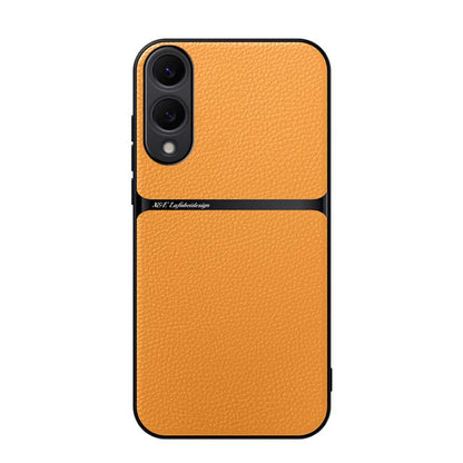 Litchi Leather Magnetic Full Coverage Shockproof Phone Case, For Samsung Galaxy S26+ 5G, For Samsung Galaxy S26 Ultra 5G, For Samsung Galaxy S26 5G, For Samsung Galaxy S25 Edge 5G, For Samsung Galaxy S25 5G, For Samsung Galaxy S25+ 5G                  ...