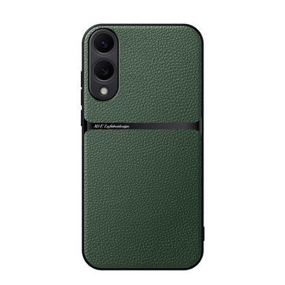 Litchi Leather Magnetic Full Coverage Shockproof Phone Case, For Samsung Galaxy S26+ 5G, For Samsung Galaxy S26 Ultra 5G, For Samsung Galaxy S26 5G, For Samsung Galaxy S25 Edge 5G, For Samsung Galaxy S25 5G, For Samsung Galaxy S25+ 5G                  ...