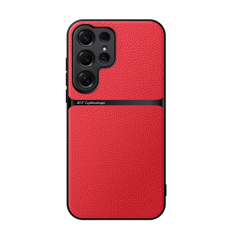 Litchi Leather Magnetic Full Coverage Shockproof Phone Case, For Samsung Galaxy S26+ 5G, For Samsung Galaxy S26 Ultra 5G, For Samsung Galaxy S26 5G, For Samsung Galaxy S25 Edge 5G, For Samsung Galaxy S25 5G, For Samsung Galaxy S25+ 5G                  ...