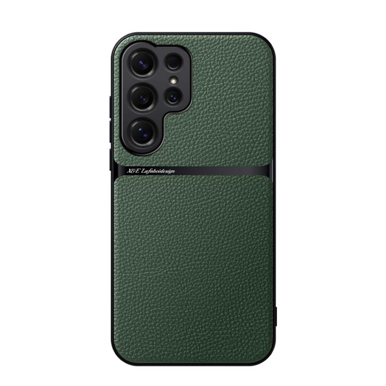 Litchi Leather Magnetic Full Coverage Shockproof Phone Case, For Samsung Galaxy S26+ 5G, For Samsung Galaxy S26 Ultra 5G, For Samsung Galaxy S26 5G, For Samsung Galaxy S25 Edge 5G, For Samsung Galaxy S25 5G, For Samsung Galaxy S25+ 5G                  ...
