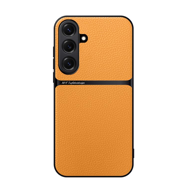 Litchi Leather Magnetic Full Coverage Shockproof Phone Case, For Samsung Galaxy S26+ 5G, For Samsung Galaxy S26 Ultra 5G, For Samsung Galaxy S26 5G, For Samsung Galaxy S25 Edge 5G, For Samsung Galaxy S25 5G, For Samsung Galaxy S25+ 5G                  ...