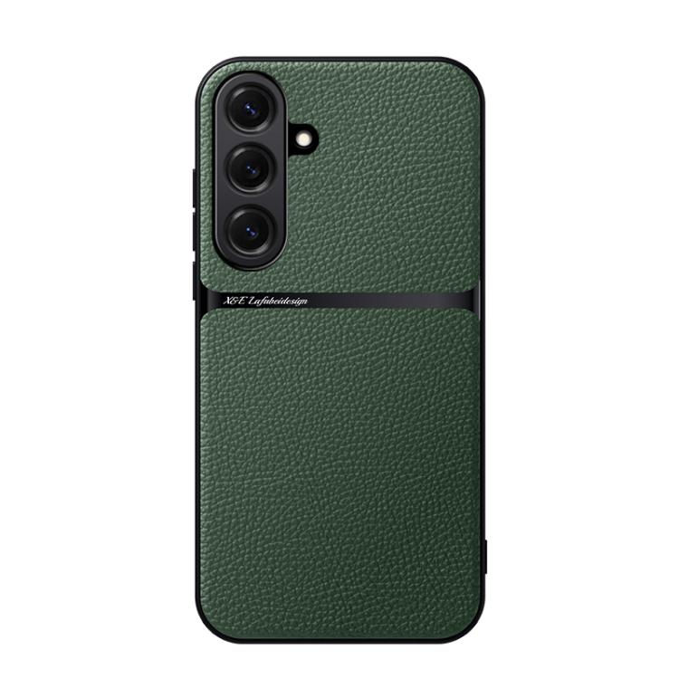 Litchi Leather Magnetic Full Coverage Shockproof Phone Case, For Samsung Galaxy S26+ 5G, For Samsung Galaxy S26 Ultra 5G, For Samsung Galaxy S26 5G, For Samsung Galaxy S25 Edge 5G, For Samsung Galaxy S25 5G, For Samsung Galaxy S25+ 5G                  ...