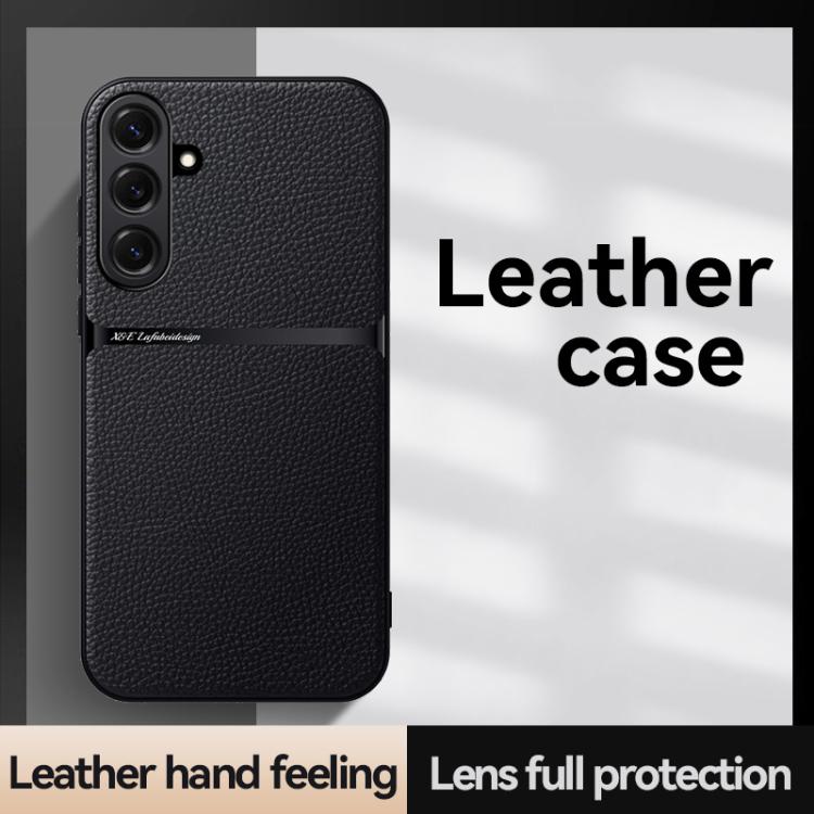 Litchi Leather Magnetic Full Coverage Shockproof Phone Case, For Samsung Galaxy S26+ 5G, For Samsung Galaxy S26 Ultra 5G, For Samsung Galaxy S26 5G, For Samsung Galaxy S25 Edge 5G, For Samsung Galaxy S25 5G, For Samsung Galaxy S25+ 5G                  ...