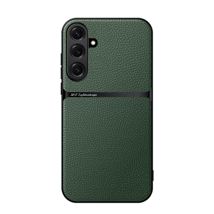 Litchi Leather Magnetic Full Coverage Shockproof Phone Case, For Samsung Galaxy S26+ 5G, For Samsung Galaxy S26 Ultra 5G, For Samsung Galaxy S26 5G, For Samsung Galaxy S25 Edge 5G, For Samsung Galaxy S25 5G, For Samsung Galaxy S25+ 5G                  ...
