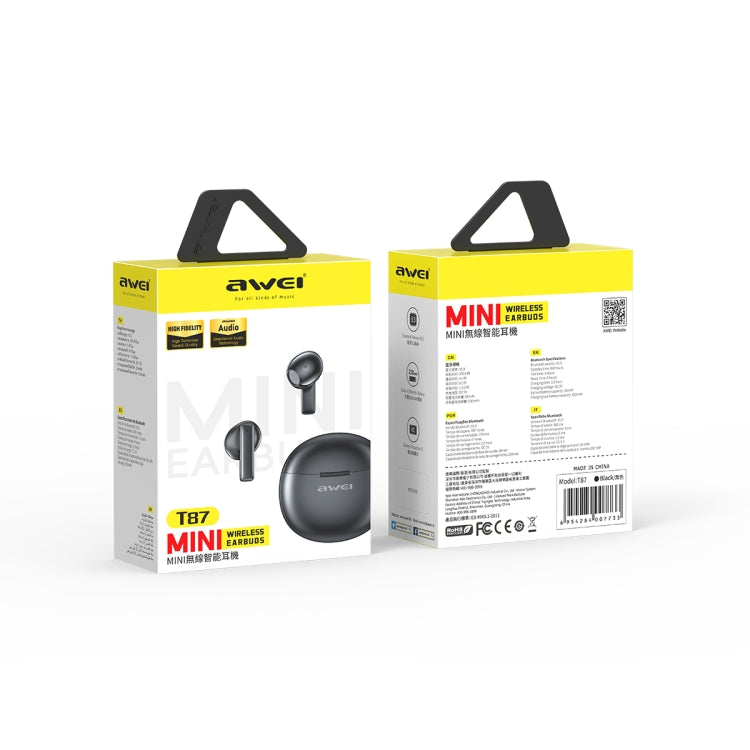 awei T87 True Wireless Bluetooth Sports Earphone