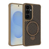 Carbon Fiber Texture 360 MagSafe Holder Phone Case, For Samsung Galaxy S26 5G, For Samsung Galaxy S25 / S24 5G, For Samsung Galaxy S25+ / S24+ 5G, For Samsung Galaxy S25 Ultra 5G, For Samsung Galaxy S24 Ultra 5G