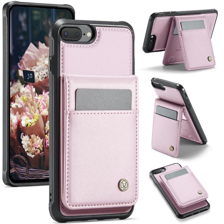 JEEHOOD J06 British Style RFID MagSafe Card Bag PU Phone Case