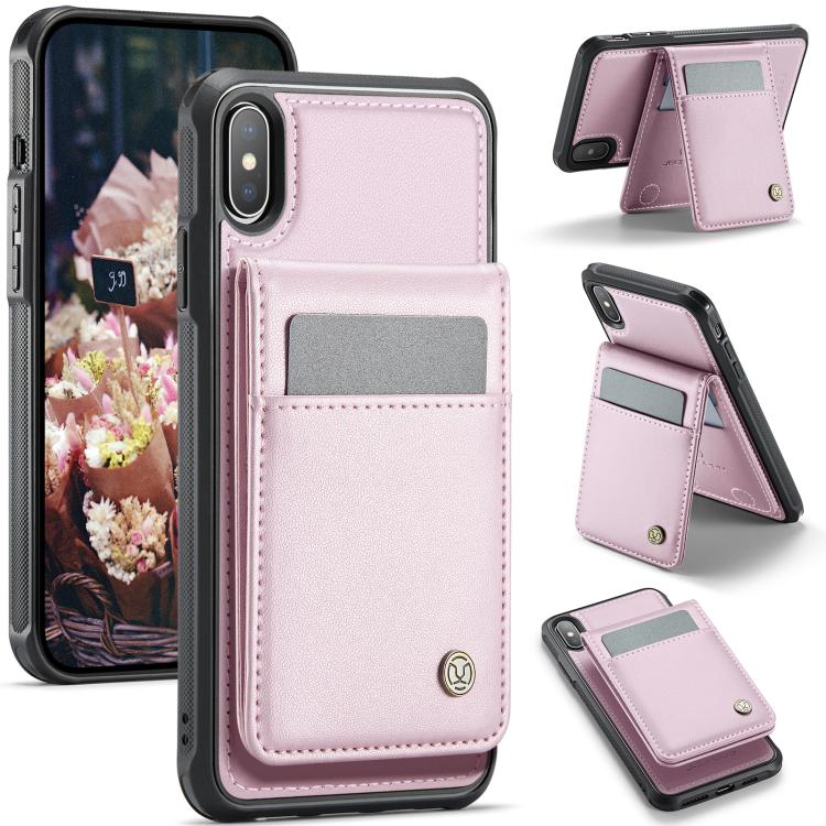 JEEHOOD J06 British Style RFID MagSafe Card Bag PU Phone Case