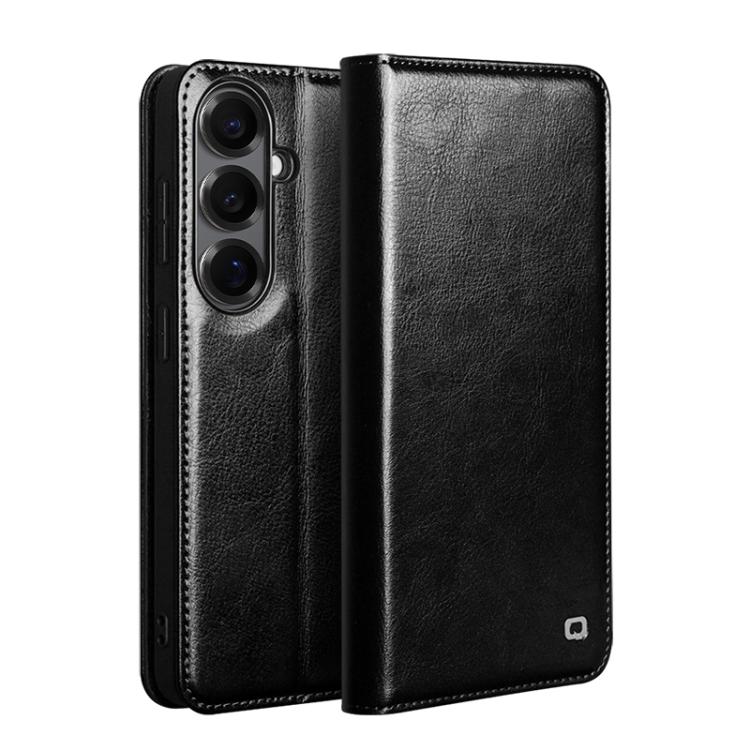 QIALINO Genuine Leather Phone Case, For Samsung Galaxy S26+ 5G, For Samsung Galaxy S26 Ultra 5G, For Samsung Galaxy S26 5G, For Samsung Galaxy S25 5G, For Samsung Galaxy S25+ 5G, For Samsung Galaxy S25 Ultra 5G