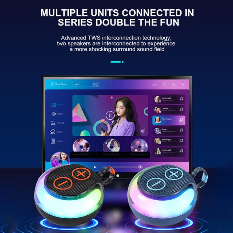 Portable Outdoor RGB Light Bluetooth Speaker Desktop Subwoofer