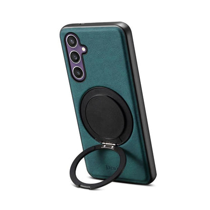 Denior A14 Skin Feel Rotating Holder MagSafe Phone Case, For Samsung Galaxy S26 Ultra 5G, For Samsung Galaxy S25 5G, For Samsung Galaxy S25+ 5G, For Samsung Galaxy S25 Ultra 5G, For Samsung Galaxy S24 FE 5G, For Samsung Galaxy S24+ 5G                  ...