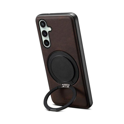 Denior A14 Skin Feel Rotating Holder MagSafe Phone Case, For Samsung Galaxy S26 Ultra 5G, For Samsung Galaxy S25 5G, For Samsung Galaxy S25+ 5G, For Samsung Galaxy S25 Ultra 5G, For Samsung Galaxy S24 FE 5G, For Samsung Galaxy S24+ 5G                  ...