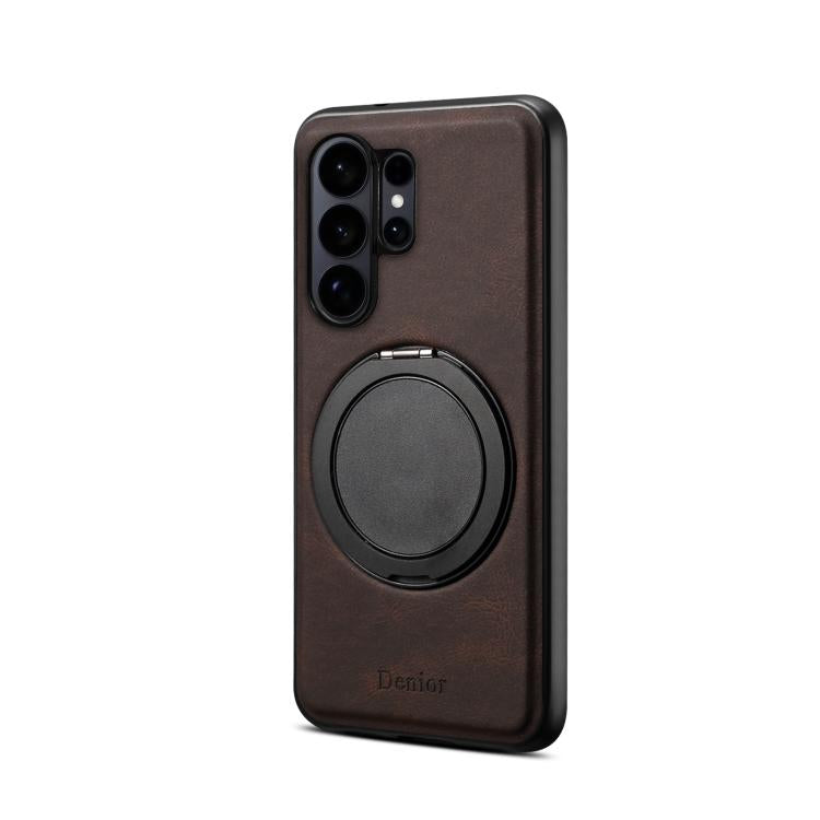 Denior A14 Skin Feel Rotating Holder MagSafe Phone Case, For Samsung Galaxy S26 Ultra 5G, For Samsung Galaxy S25 5G, For Samsung Galaxy S25+ 5G, For Samsung Galaxy S25 Ultra 5G, For Samsung Galaxy S24 FE 5G, For Samsung Galaxy S24+ 5G                  ...