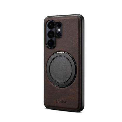 Denior A14 Skin Feel Rotating Holder MagSafe Phone Case, For Samsung Galaxy S26 Ultra 5G, For Samsung Galaxy S25 5G, For Samsung Galaxy S25+ 5G, For Samsung Galaxy S25 Ultra 5G, For Samsung Galaxy S24 FE 5G, For Samsung Galaxy S24+ 5G                  ...