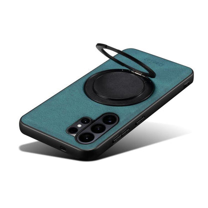 Denior A14 Skin Feel Rotating Holder MagSafe Phone Case, For Samsung Galaxy S26 Ultra 5G, For Samsung Galaxy S25 5G, For Samsung Galaxy S25+ 5G, For Samsung Galaxy S25 Ultra 5G, For Samsung Galaxy S24 FE 5G, For Samsung Galaxy S24+ 5G                  ...