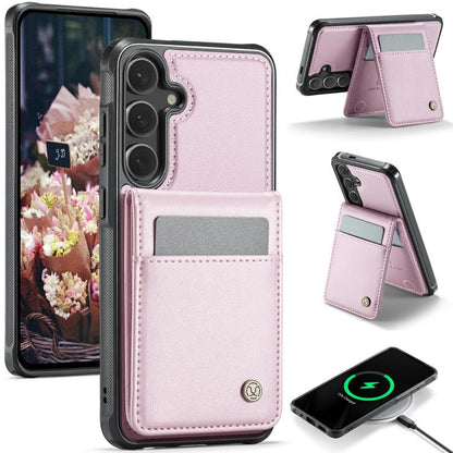JEEHOOD J06 British Style RFID MagSafe Card Bag PU Phone Case, For Samsung Galaxy S24 Ultra 5G, For Samsung Galaxy S24+ 5G, For Samsung Galaxy S24 5G, For Samsung Galaxy S23 Ultra 5G