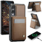 JEEHOOD J06 British Style RFID MagSafe Card Bag PU Phone Case, For Galaxy S26 FE 5G, For Samsung Galaxy S26+ 5G, For Samsung Galaxy S26 Ultra 5G, For Samsung Galaxy S26 5G, For Galaxy S25 FE 5G, For Samsung Galaxy S25 Edge 5G, For Samsung Galaxy S25 5G...
