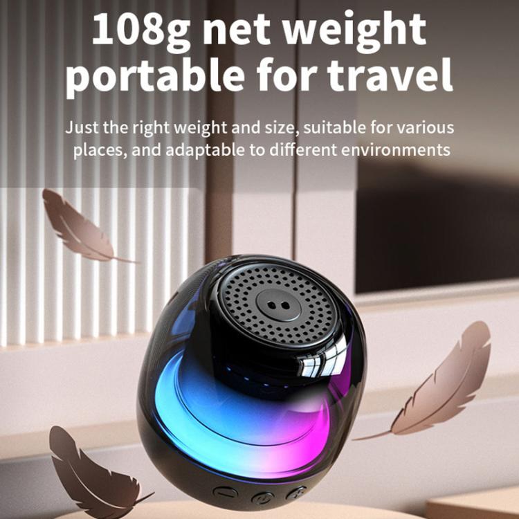 M88 Portable Gyro RGB Atmosphere Light Bluetooth Speaker Subwoofer