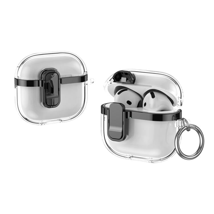 Electroplating Transparent Wireless Earphones Case with Security Lock