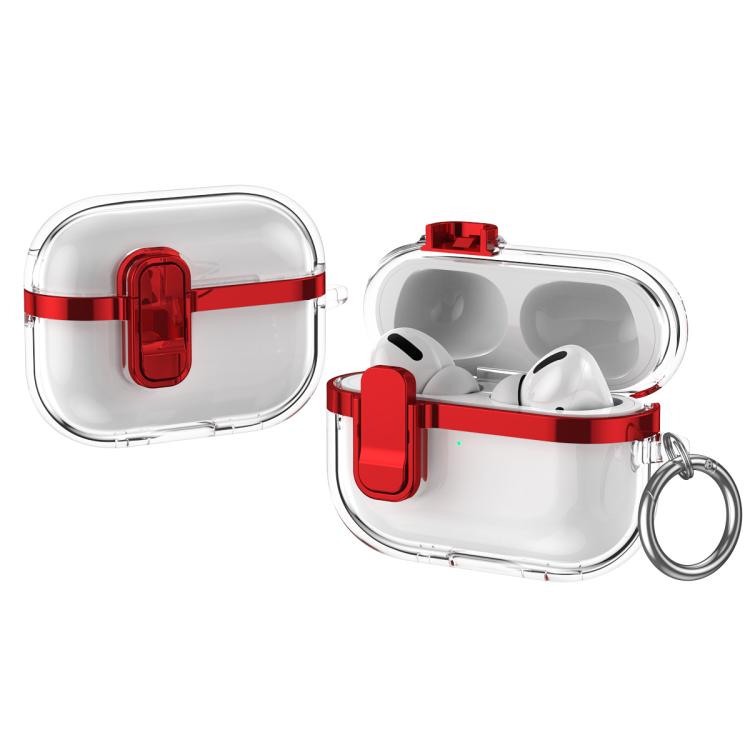 Electroplating Transparent Wireless Earphones Case with Security Lock