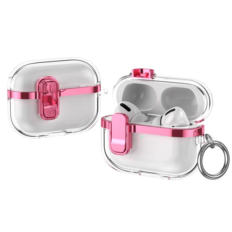 Electroplating Transparent Wireless Earphones Case with Security Lock