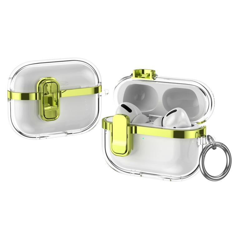 Electroplating Transparent Wireless Earphones Case with Security Lock