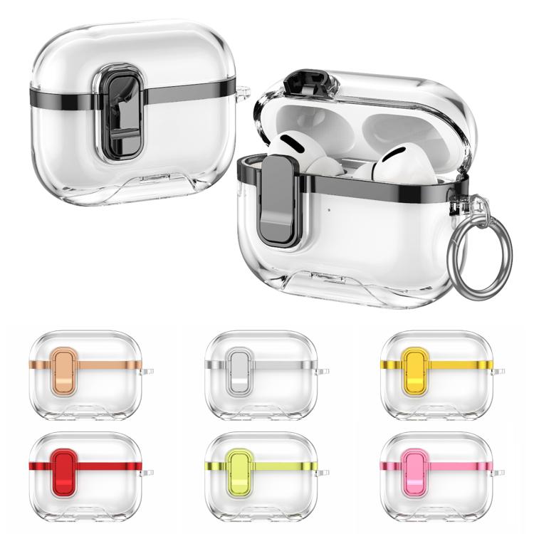 Electroplating Transparent Wireless Earphones Case with Security Lock