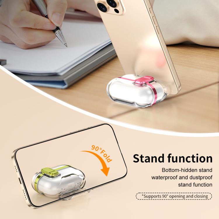 Electroplating Transparent Wireless Earphones Case with Security Lock