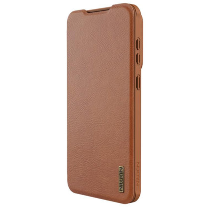 NILLKIN QIN Series Pro Sliding Camera Cover Design Leather Phone Case, For Samsung Galaxy S25 Edge 5G