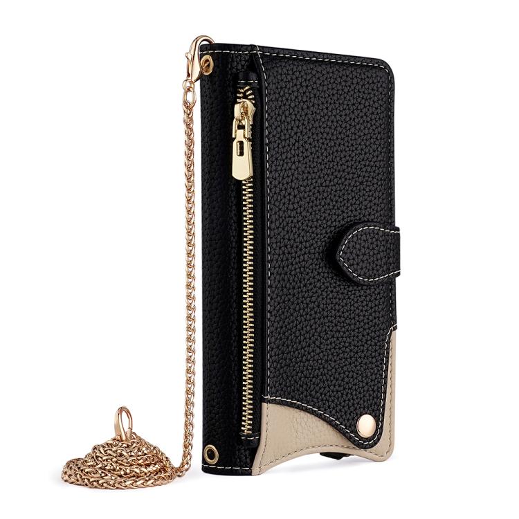 Crossbody Chain Fishtail Litchi Leather Phone Case