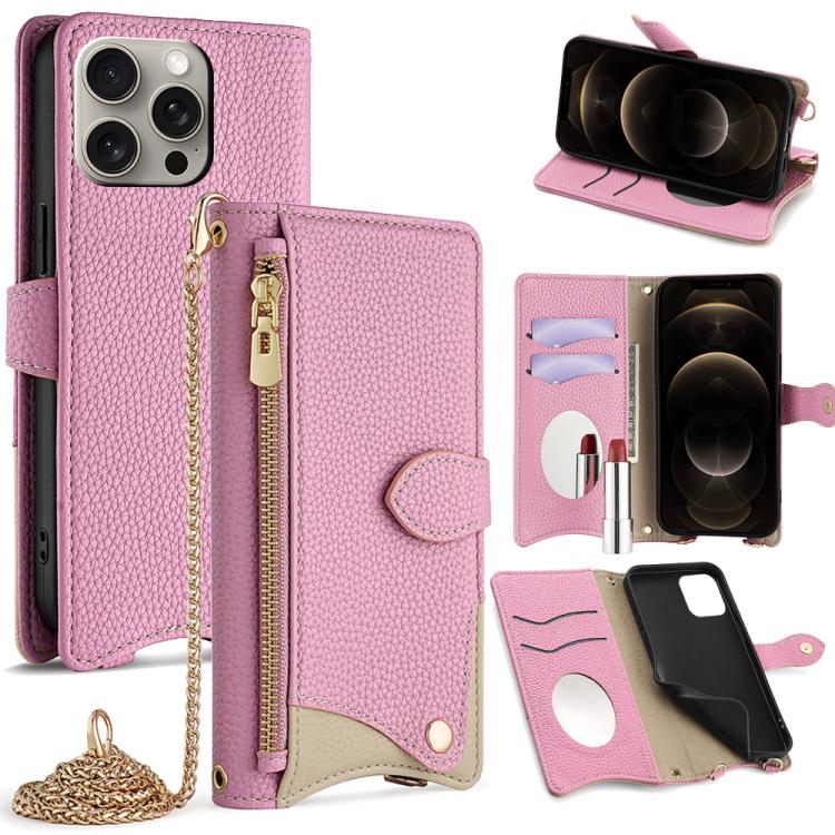 Crossbody Chain Fishtail Litchi Leather Phone Case