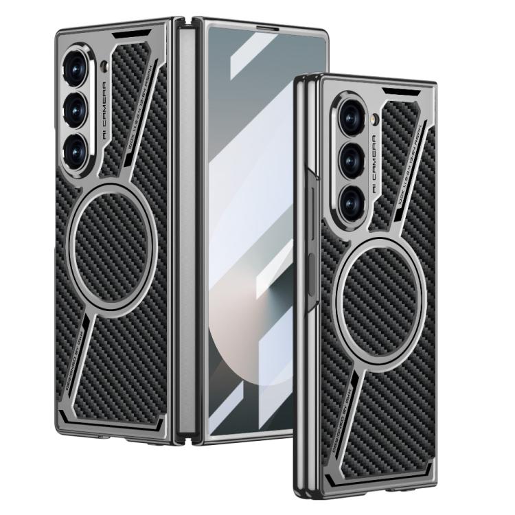 GKK Integrated Electroplating Leather Z-Shape MagSafe Phone Case