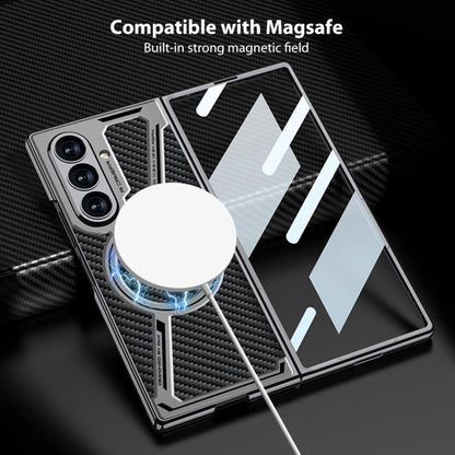 GKK Integrated Electroplating Leather Z-Shape MagSafe Phone Case, For Samsung Galaxy Z Fold7 5G, For Samsung Galaxy Z Fold6