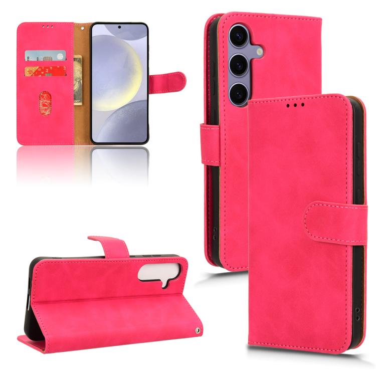 Skin Feel Magnetic Flip Leather Phone Case, For Samsung Galaxy S25+ 5G, For Samsung Galaxy S25 Ultra 5G