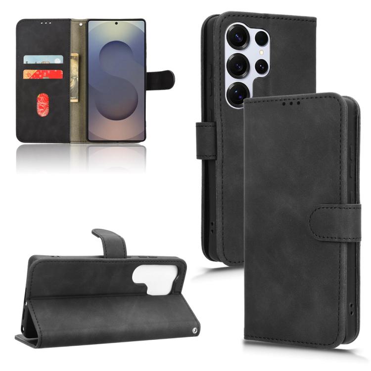 Skin Feel Magnetic Flip Leather Phone Case, For Samsung Galaxy S25+ 5G, For Samsung Galaxy S25 Ultra 5G