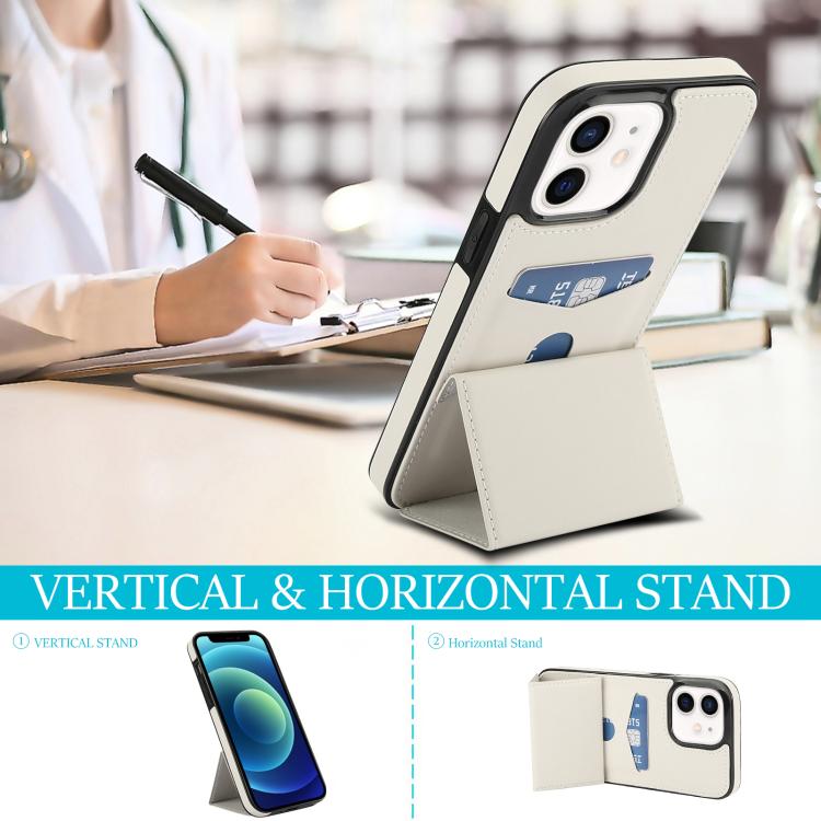 Tri-fold Holder Leather Phone Case with Card Slot