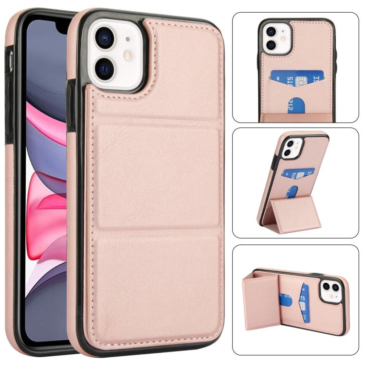 Tri-fold Holder Leather Phone Case with Card Slot