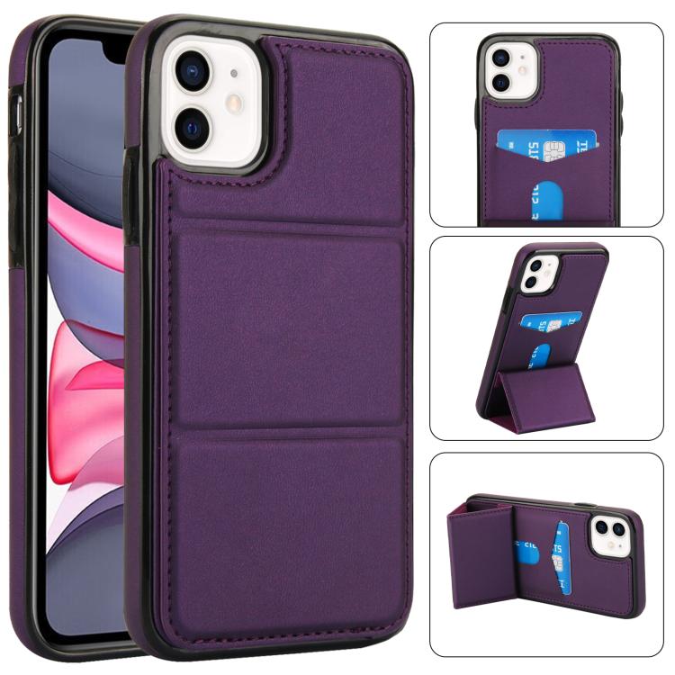 Tri-fold Holder Leather Phone Case with Card Slot