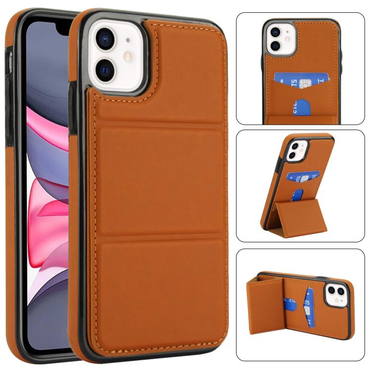 Tri-fold Holder Leather Phone Case with Card Slot