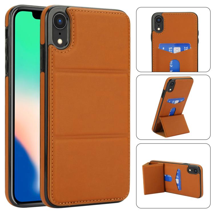 Tri-fold Holder Leather Phone Case with Card Slot