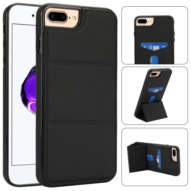 Tri-fold Holder Leather Phone Case with Card Slot