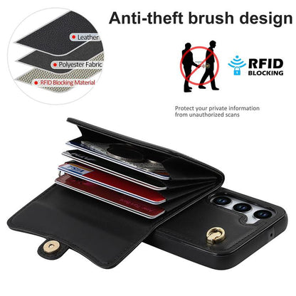 RFID Card Slot Phone Case with Long Lanyard, For Samsung Galaxy S24 5G