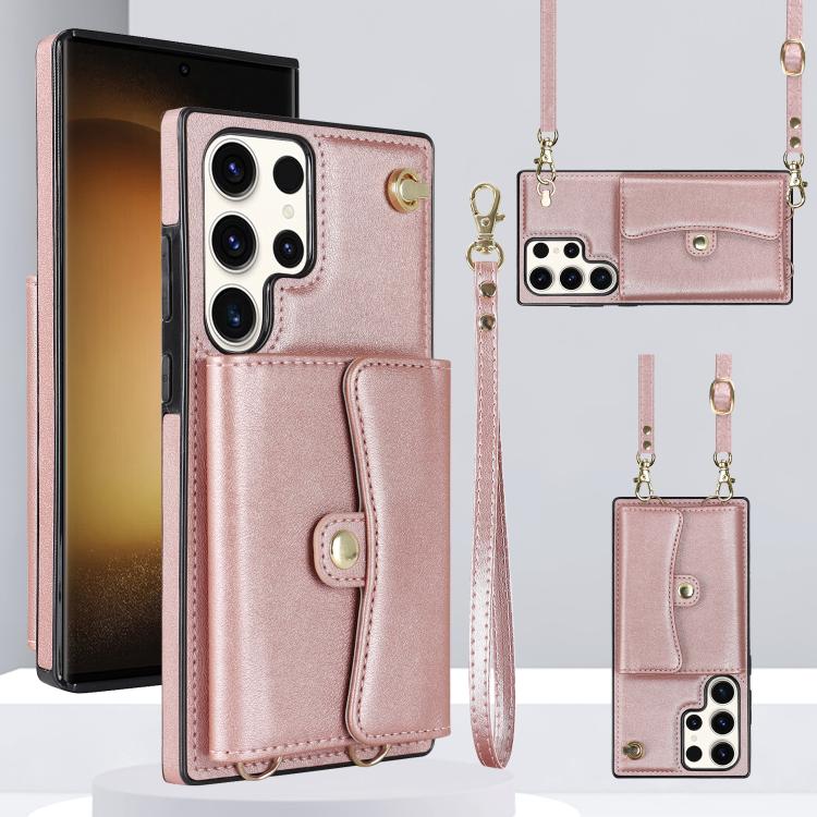 RFID Card Slot Phone Case with Long Lanyard, For Samsung Galaxy S26+ 5G, For Samsung Galaxy S26 Ultra 5G, For Samsung Galaxy S26 5G, For Samsung Galaxy S25 5G, For Samsung Galaxy S25+ 5G, For Samsung Galaxy S25 Ultra 5G, For Samsung Galaxy S24 Ultra 5G...