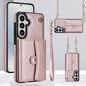 RFID Card Slot Phone Case with Long Lanyard, For Samsung Galaxy S26+ 5G, For Samsung Galaxy S26 Ultra 5G, For Samsung Galaxy S26 5G, For Samsung Galaxy S25 5G, For Samsung Galaxy S25+ 5G, For Samsung Galaxy S25 Ultra 5G, For Samsung Galaxy S24 Ultra 5G...