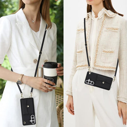 RFID Card Slot Phone Case with Long Lanyard, For Samsung Galaxy S26+ 5G, For Samsung Galaxy S26 Ultra 5G, For Samsung Galaxy S26 5G, For Samsung Galaxy S25 5G, For Samsung Galaxy S25+ 5G, For Samsung Galaxy S25 Ultra 5G, For Samsung Galaxy S24 Ultra 5G...